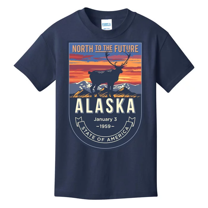 Alaska State Emblem Kids T-Shirt