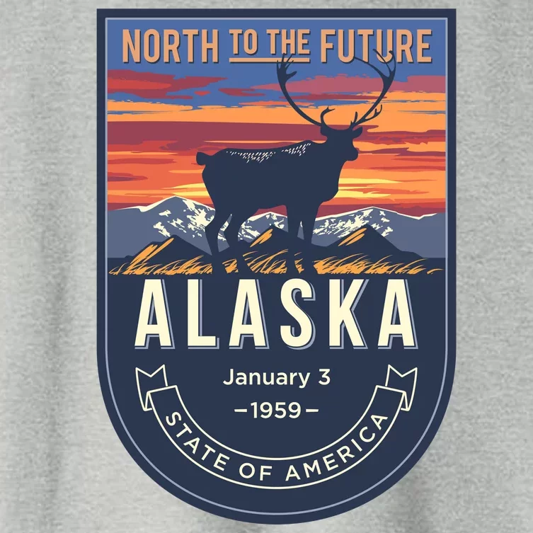 Alaska State Emblem Women's Crop Top Tee