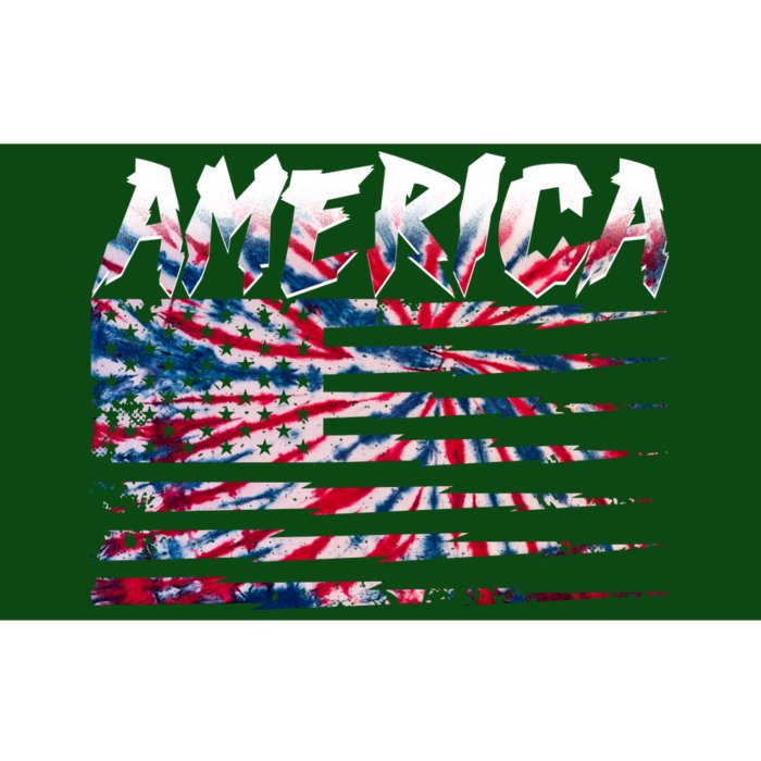 America Lightning Bolt USA Tie Dye Flag Bumper Sticker