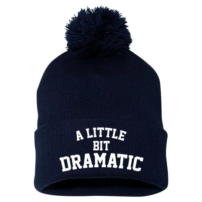 A Little Bit Dramatic Pom Pom 12in Knit Beanie