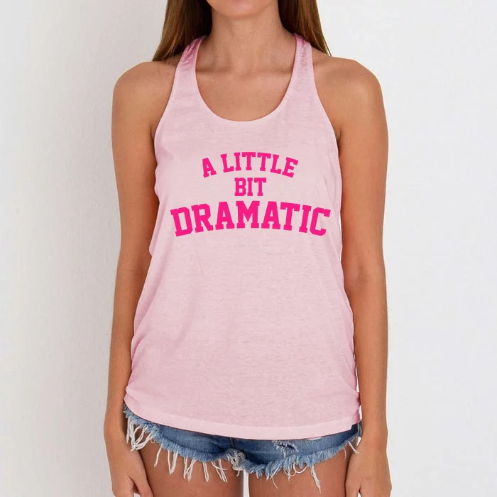 A Little Bit Dramatic Women's Knotted Racerback Tank