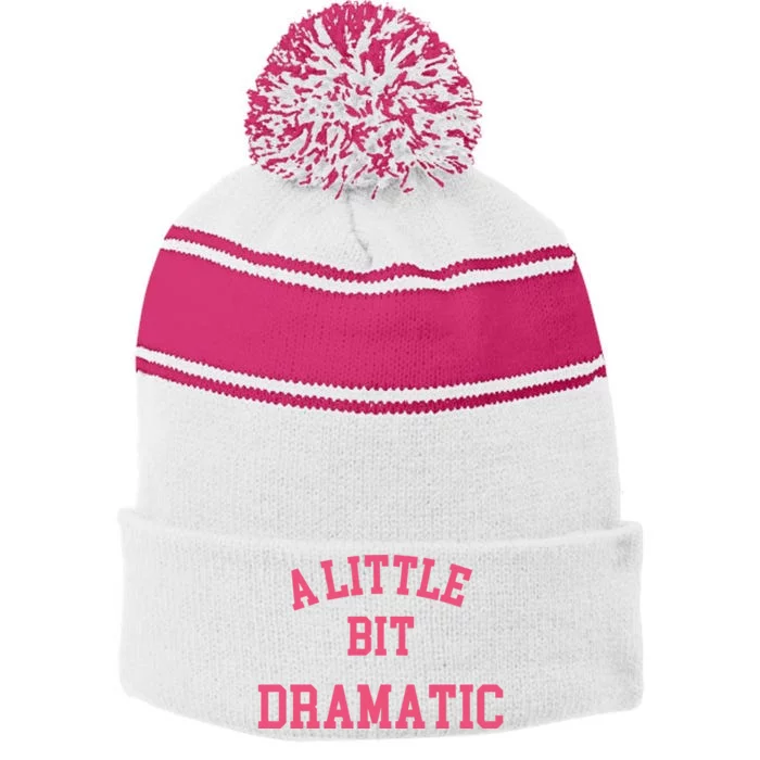 A Little Bit Dramatic Regina George Stripe Pom Pom Beanie