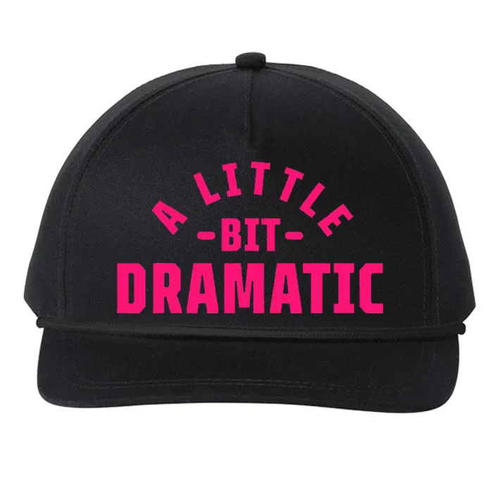 A Little Bit Dramatic Snapback Five-Panel Rope Hat