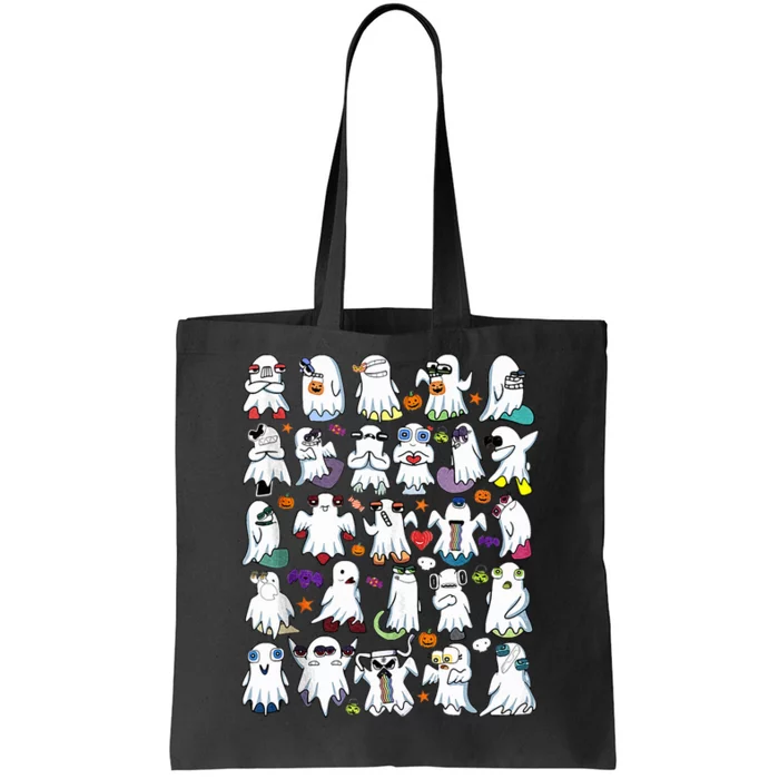 Alphabet Lore Boo Halloween Ghost Pumpkin Tote Bag