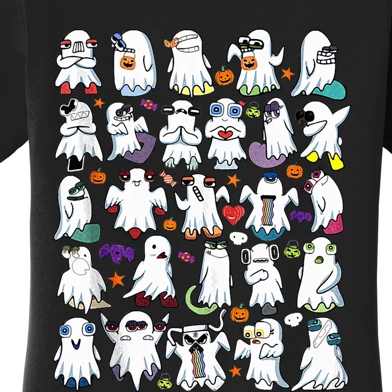 Alphabet Lore Boo Halloween Ghost Pumpkin Women's T-Shirt