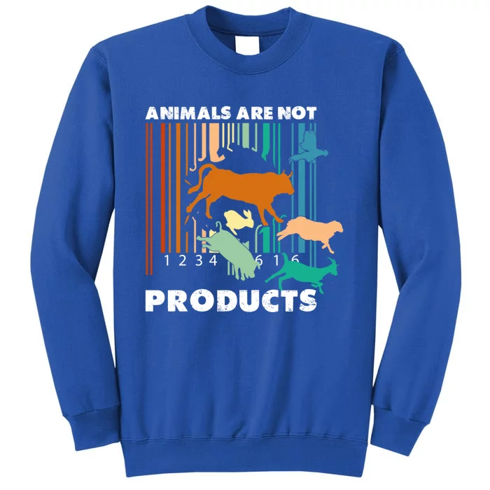 Animal Liberation Barcode Retro Ware Animal Rights Gift Tall Sweatshirt