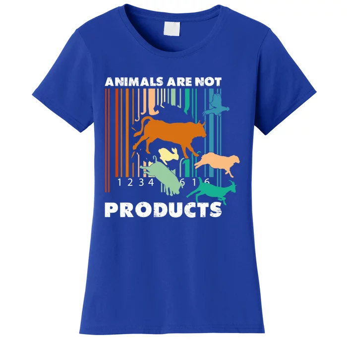 Animal Liberation Barcode Retro Ware Animal Rights Gift Women's T-Shirt