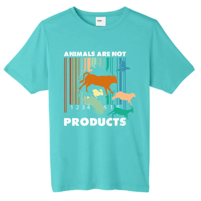 Animal Liberation Barcode Retro Ware Animal Rights Gift ChromaSoft Performance T-Shirt