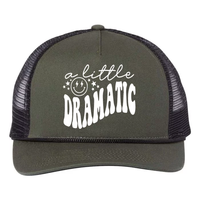 A Little Bit Dramatic Retro Rope Trucker Hat Cap