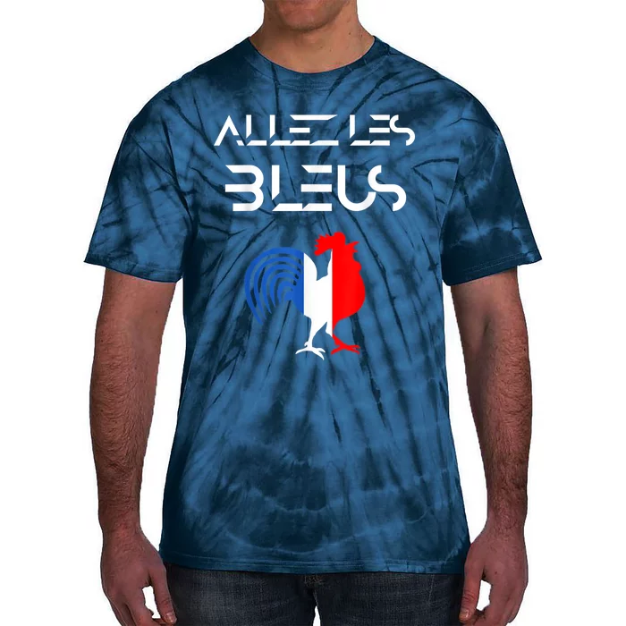 Allez les Bleus France Soccer World Football Hen French Flag Tie-Dye T-Shirt