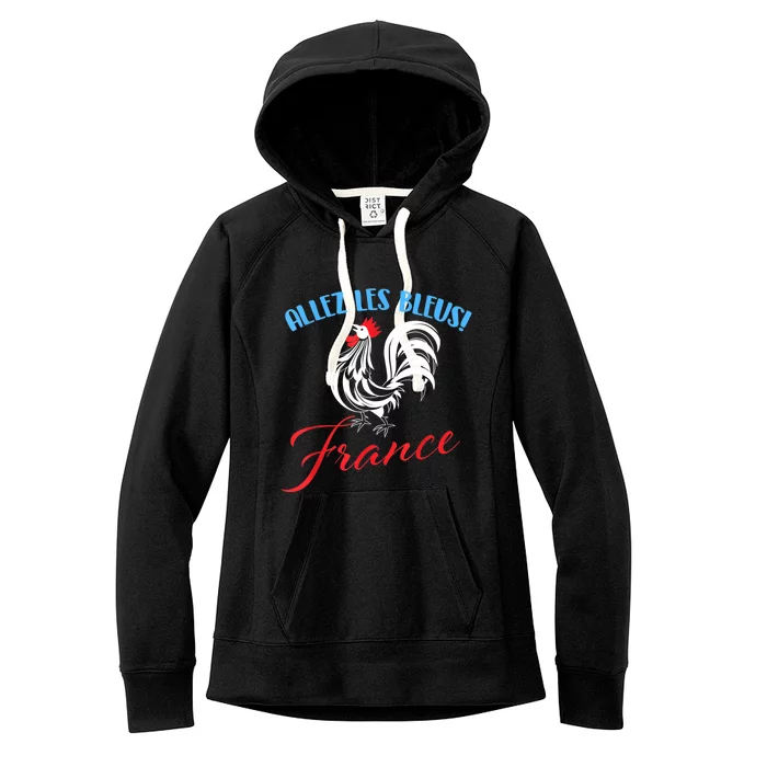 Allez Les Bleus France French Soccer Football Women's Fleece Hoodie