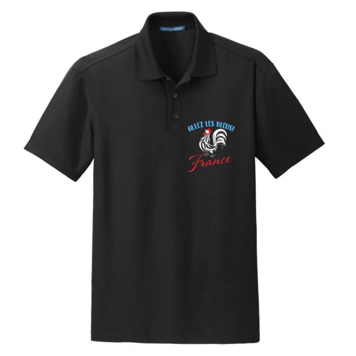 Allez Les Bleus France French Soccer Football Dry Zone Grid Performance Polo