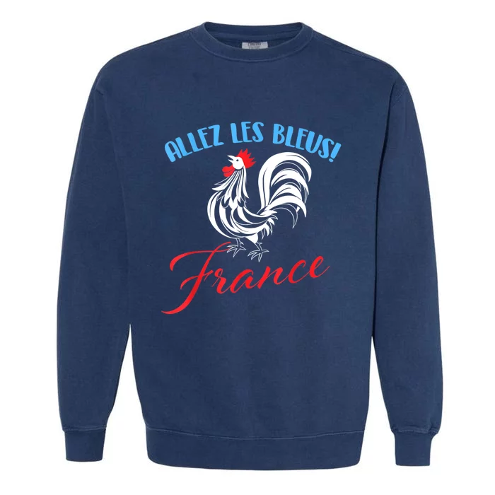 Allez Les Bleus France French Soccer Football Garment-Dyed Sweatshirt