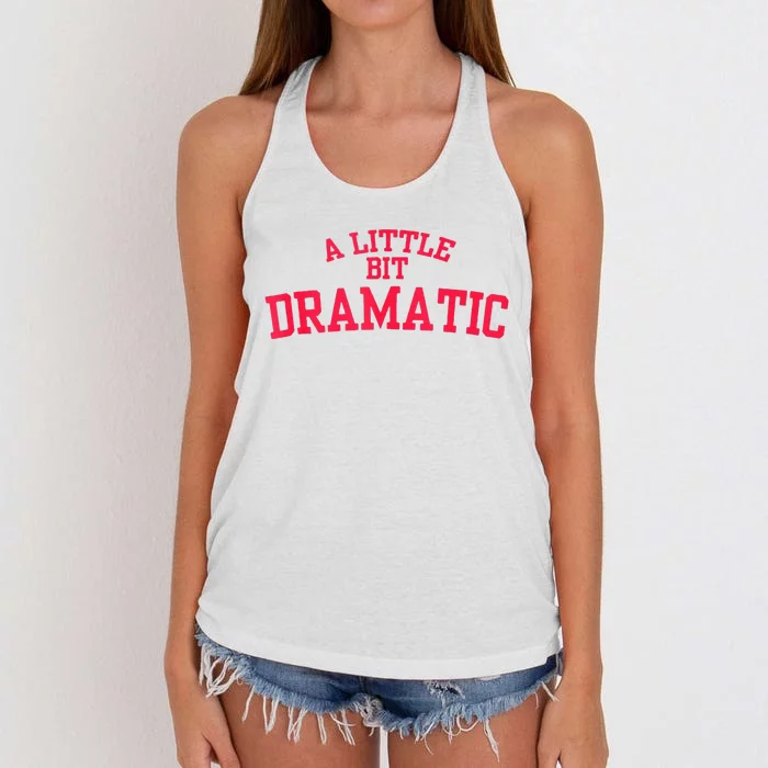 A Little Bit Dramatic Women's Knotted Racerback Tank