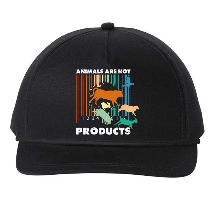 Animal Liberation Barcode Retro Welfare Animal Rights Gift Snapback Five-Panel Rope Hat