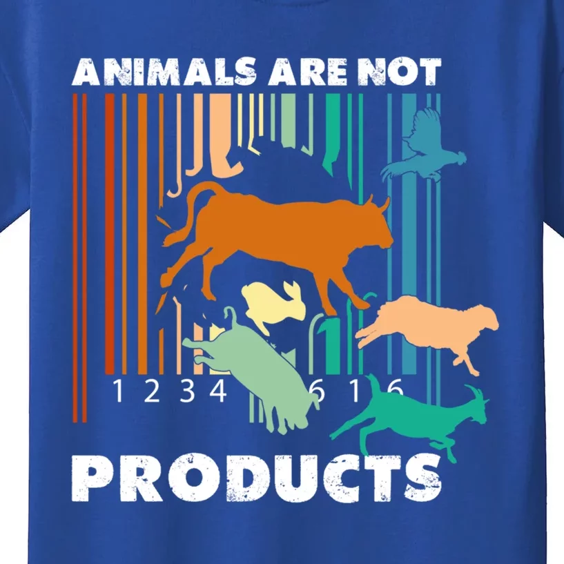 Animal Liberation Barcode Retro Welfare Animal Rights Gift Kids T-Shirt