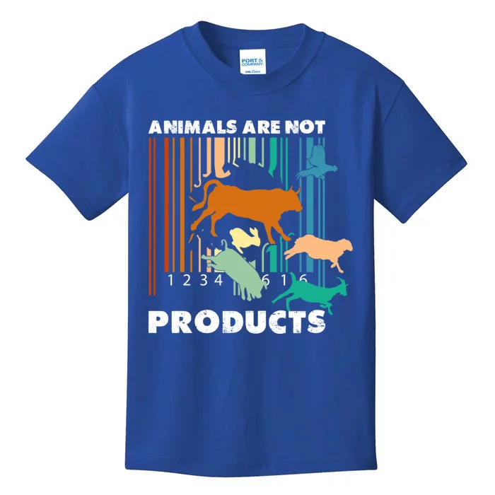 Animal Liberation Barcode Retro Welfare Animal Rights Gift Kids T-Shirt