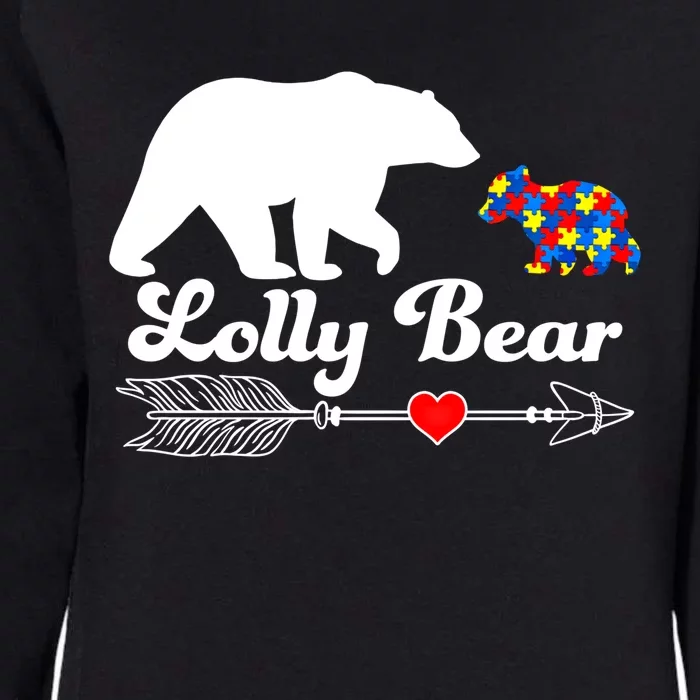 Autism Lolly Bear Puzzle Autism Awareness Autistic Support Gift Womens California Wash Sweatshirt