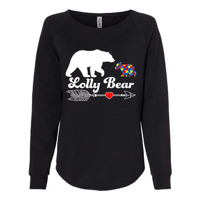 Autism Lolly Bear Puzzle Autism Awareness Autistic Support Gift Womens California Wash Sweatshirt