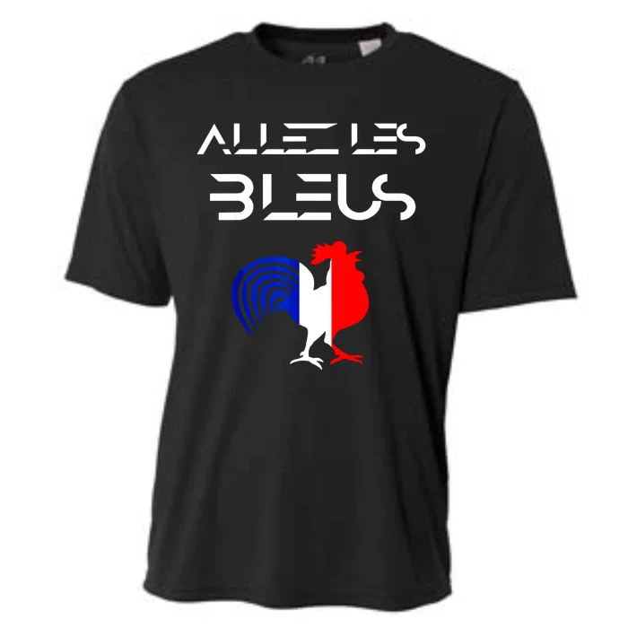 Allez Les Bleus France Soccer World Football Hen French Flag Cooling Performance Crew T-Shirt