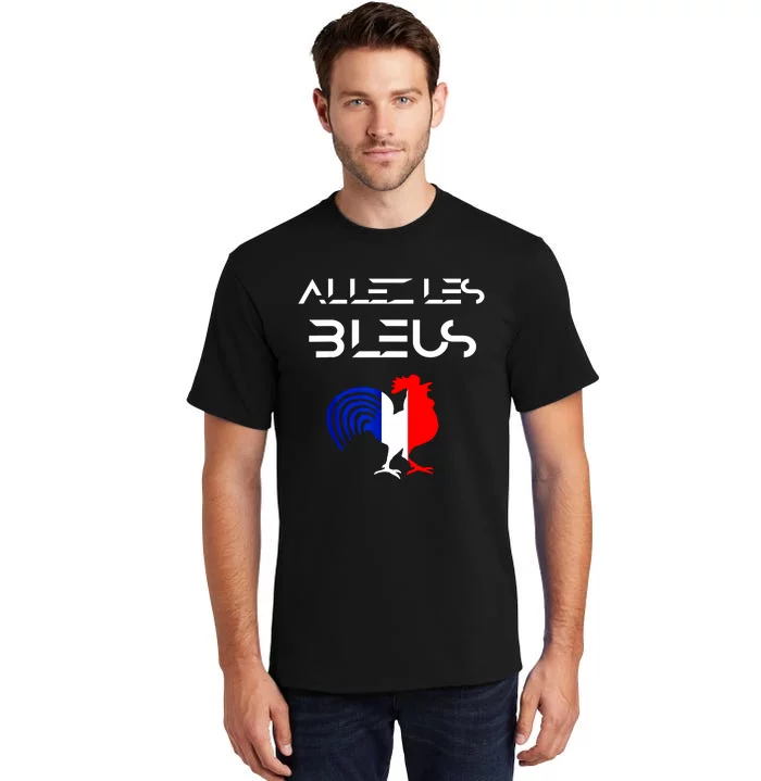 Allez Les Bleus France Soccer World Football Hen French Flag Tall T-Shirt