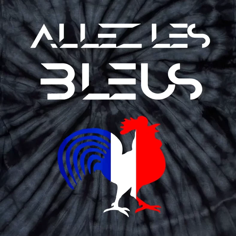 Allez Les Bleus France Soccer World Football Hen French Flag Tie-Dye T-Shirt