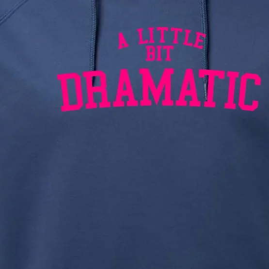 A Little Bit Dramatic Funny Halloween Queen Girls Performance Fleece Hoodie