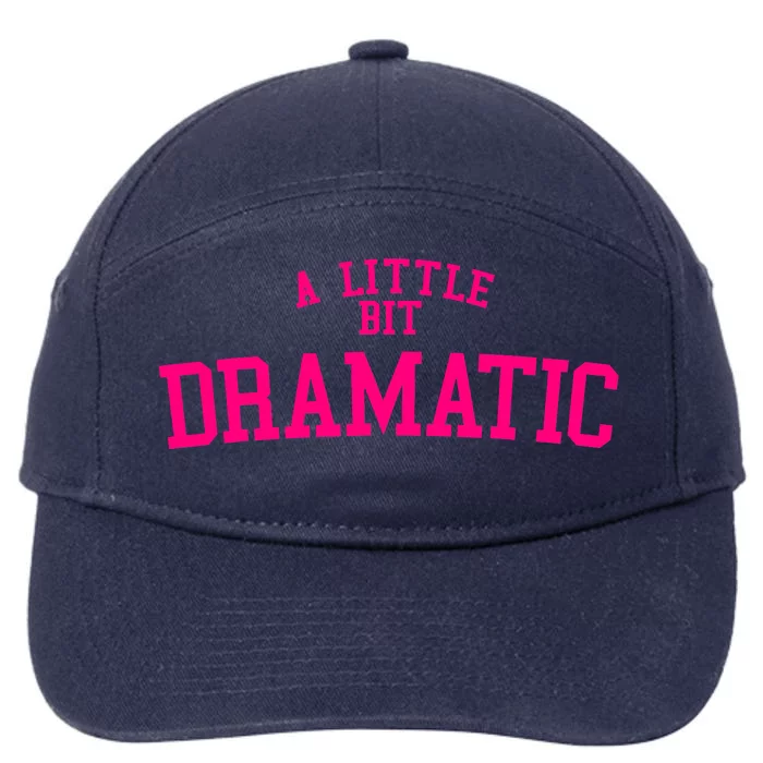 A Little Bit Dramatic Funny Halloween Queen Girls 7-Panel Snapback Hat