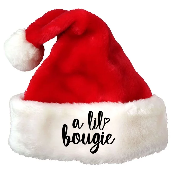 A Lil Bougie Melanin Poppin Black History Christmas Gift Premium Christmas Santa Hat