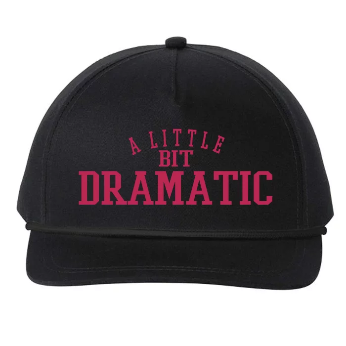 A Little Bit Dramatic Snapback Five-Panel Rope Hat