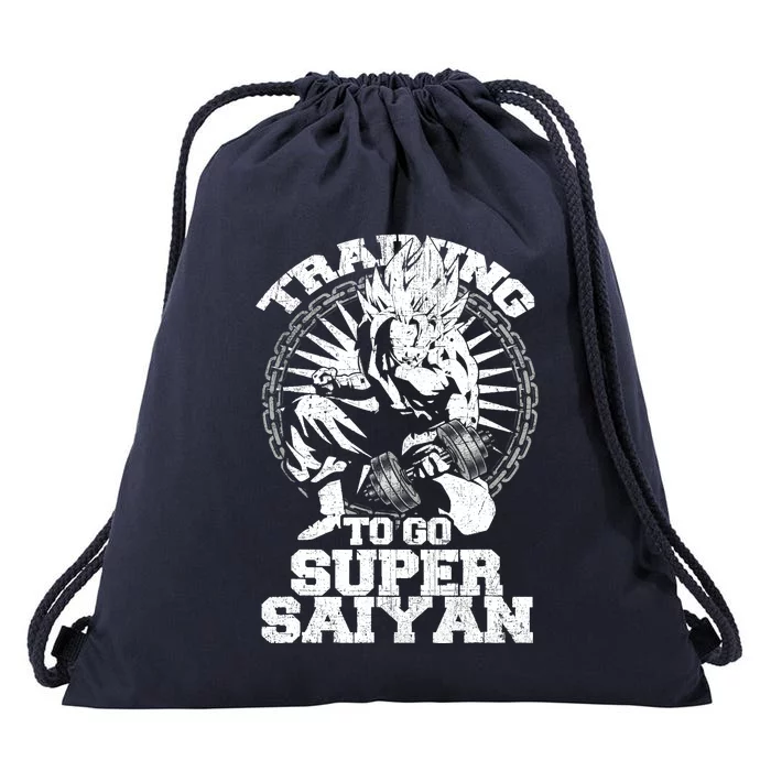 Anime Lover Bodybuilder Funny Workout Fitness Gym Gift Drawstring Bag