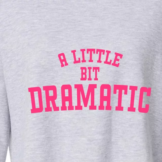 A Little Bit Dramatic Sassy Drama Queen Cropped Pullover Crew