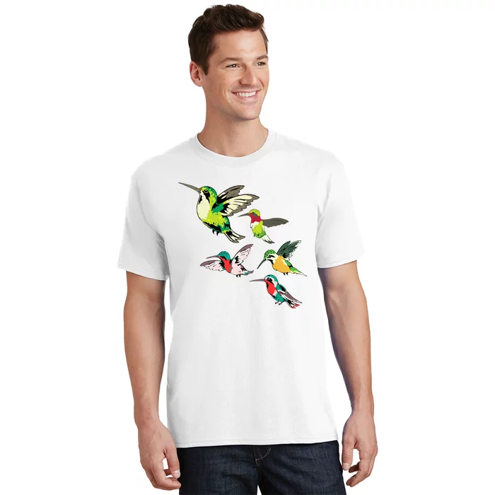 Animal Lover Birdwatching Beautiful Bird Hummingbird T-Shirt