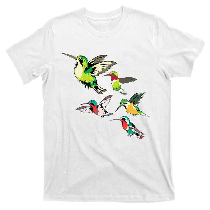 Animal Lover Birdwatching Beautiful Bird Hummingbird T-Shirt