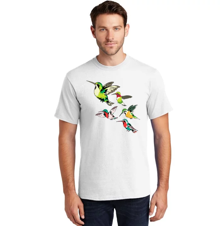 Animal Lover Birdwatching Beautiful Bird Hummingbird Tall T-Shirt