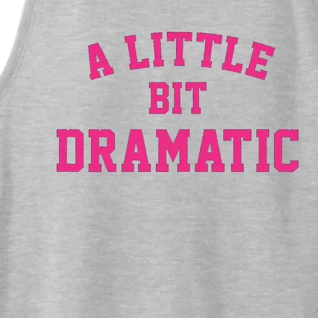 A Little Bit Dramatic Halloween Queen Ladies Tri-Blend Wicking Tank