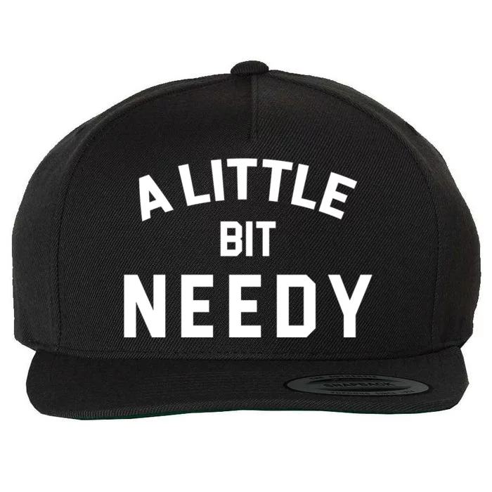 A Little Bite Needy Wool Snapback Cap