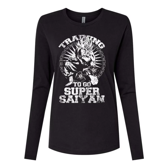 Anime Lover Bodybuilder Workout Fitness Gym Womens Cotton Relaxed Long Sleeve T-Shirt