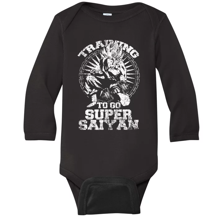 Anime Lover Bodybuilder Workout Fitness Gym Baby Long Sleeve Bodysuit