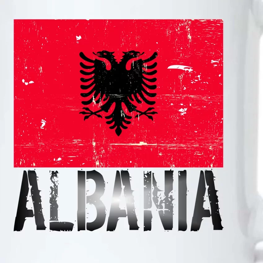 Albania Flag Albanians Soccer Football Team Black Color Changing Mug