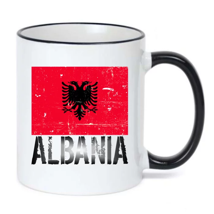 Albania Flag Albanians Soccer Football Team Black Color Changing Mug