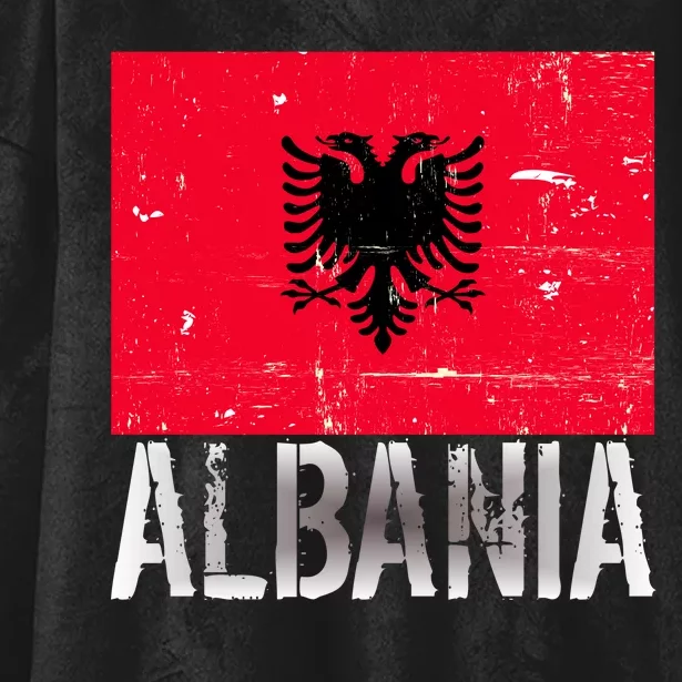 Albania Flag Albanians Soccer Football Team Hooded Wearable Blanket