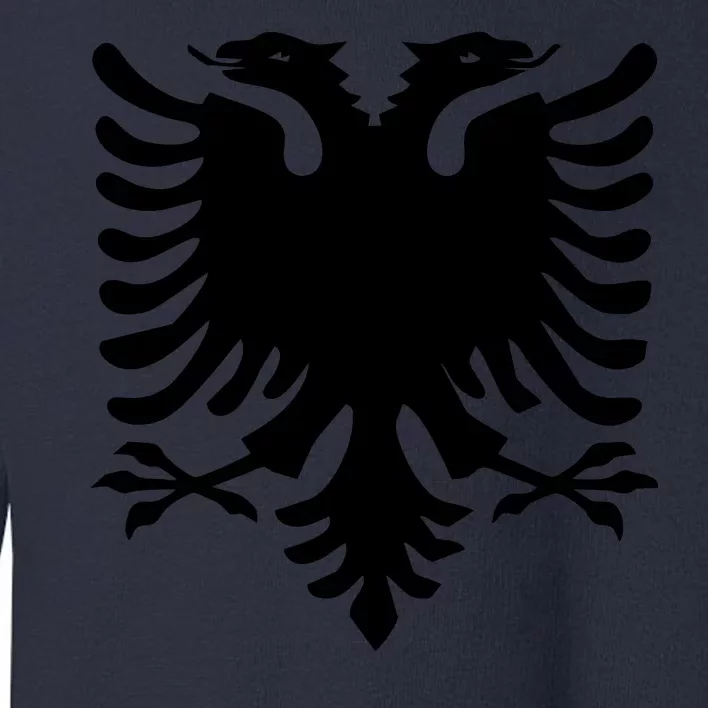 Albanian Flag Eagle Toddler Sweatshirt