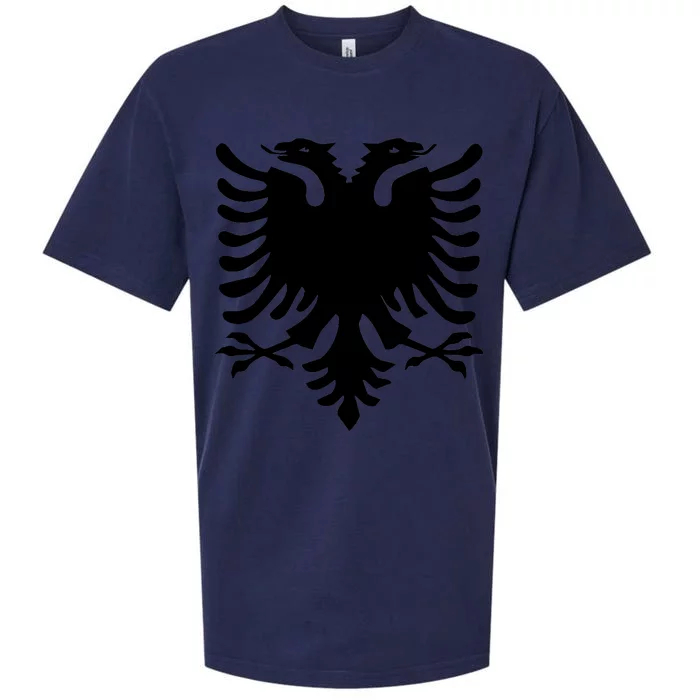 Albanian Flag Eagle Sueded Cloud Jersey T-Shirt