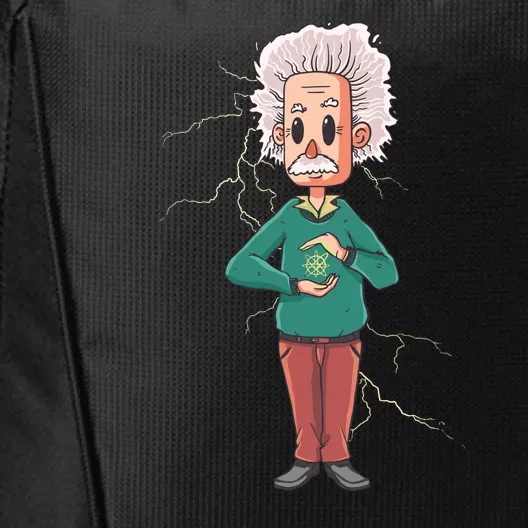 Albert Einstein Cartoon City Backpack