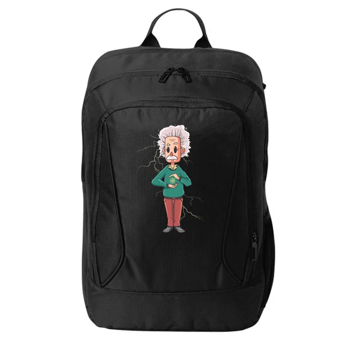 Albert Einstein Cartoon City Backpack