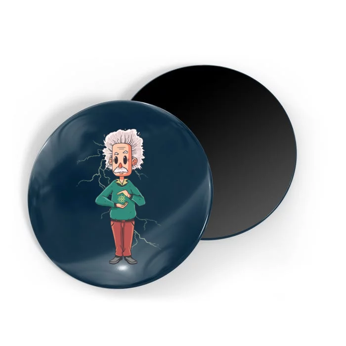 Albert Einstein Cartoon Magnet