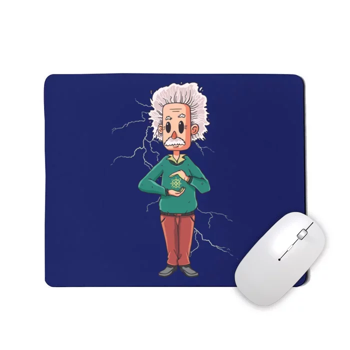 Albert Einstein Cartoon Mousepad