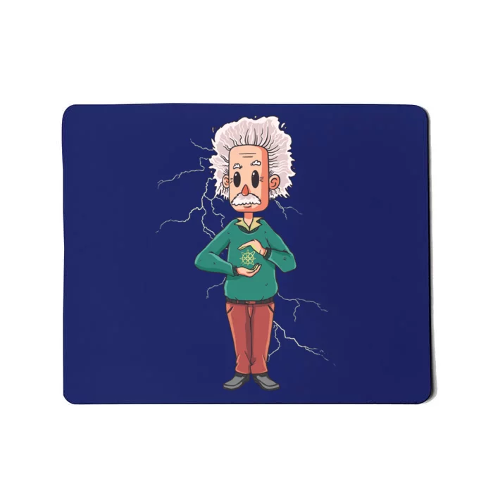 Albert Einstein Cartoon Mousepad