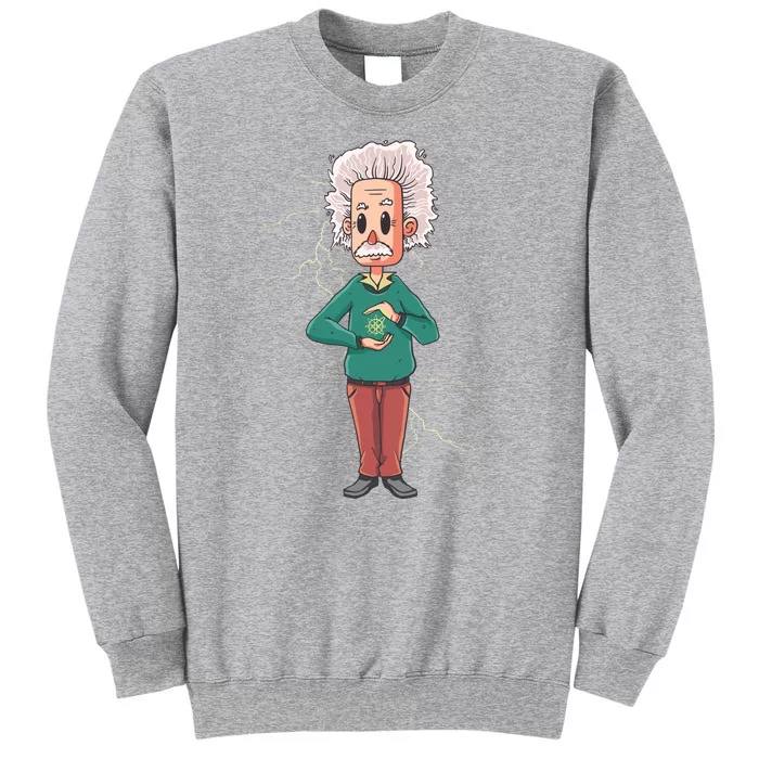 Albert Einstein Cartoon Sweatshirt